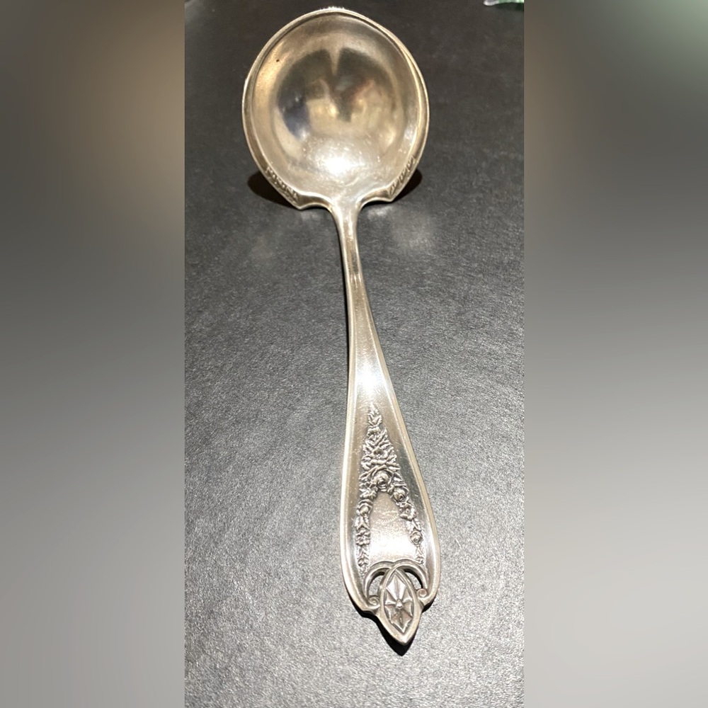 1847 Rogers Bros Old Colony Silverplate Serving Spoon 7.25" Circa 1900-1940